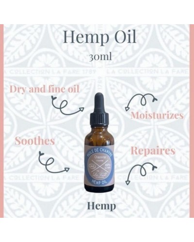 Natural organic hemp oil