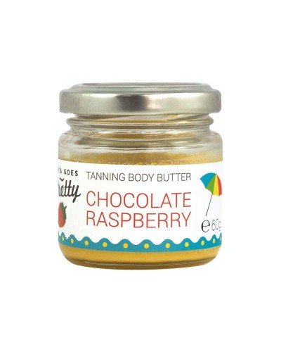 Tanning body cream chocolate & raspberry