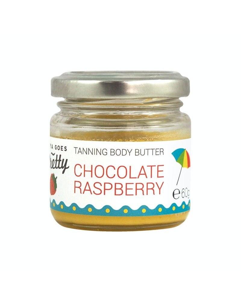 Tanning body cream chocolate & raspberry