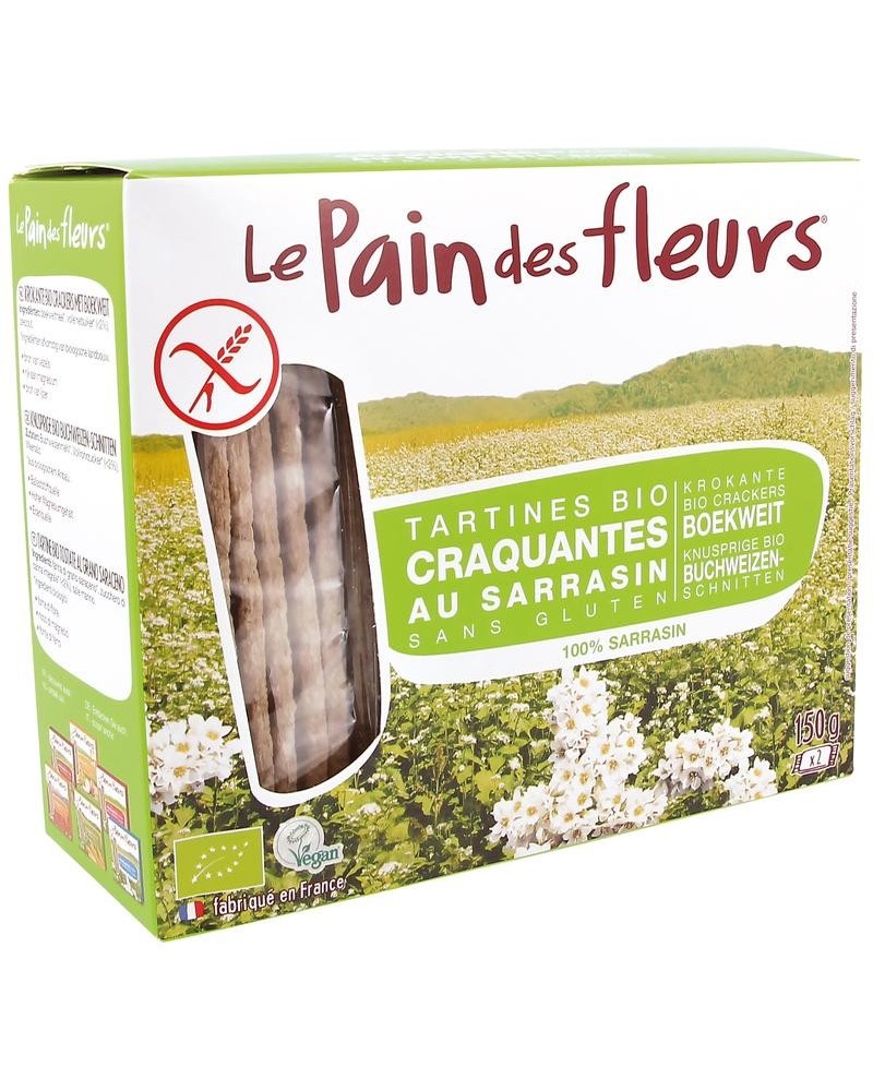 Krokante crackers boekweit glutenvrij bio