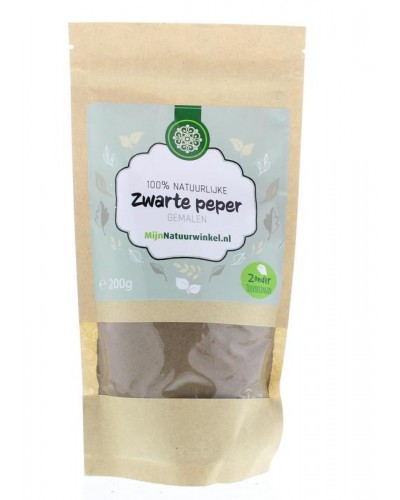 Zwarte peper gemalen