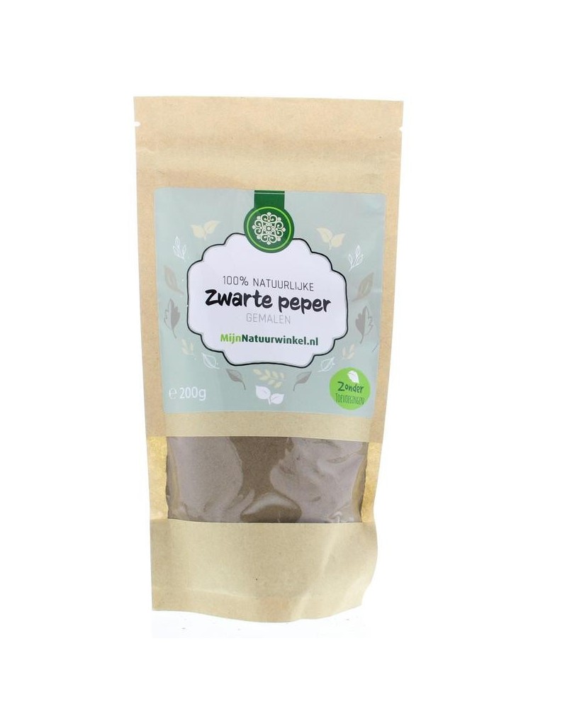 Zwarte peper gemalen