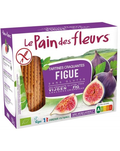 Krokante crackers vijgen glutenvrij bio
