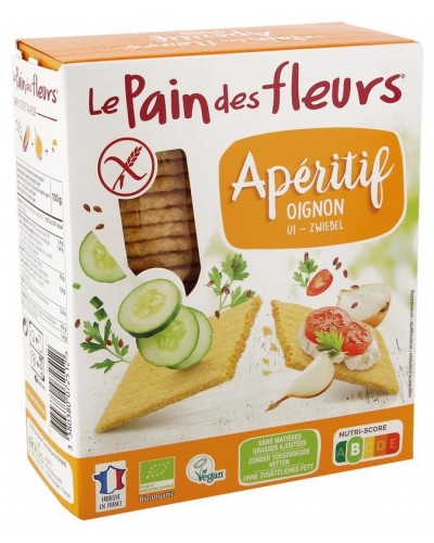Krokante crackers ui glutenvrij bio