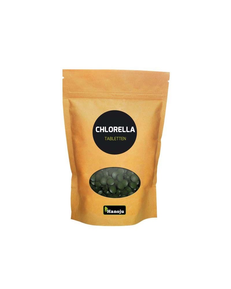 Chlorella tabletten papier zak