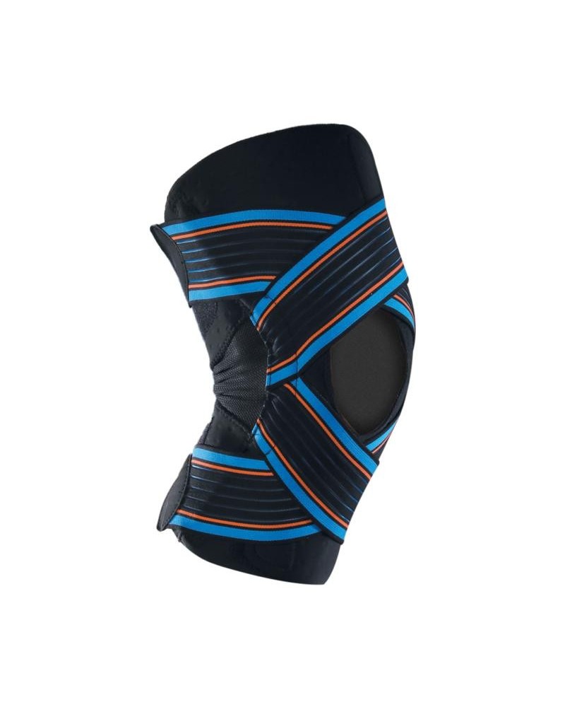 Kniebrace + strapping zwart maat L