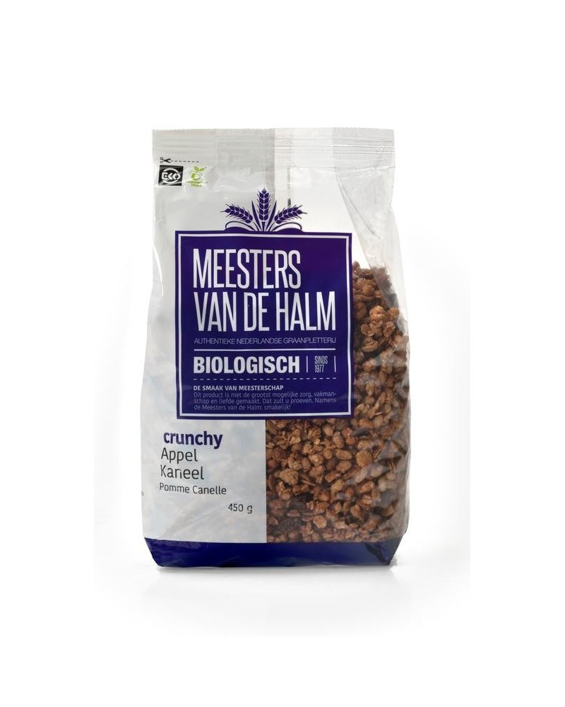 Crunchy granola appel/kaneel bio