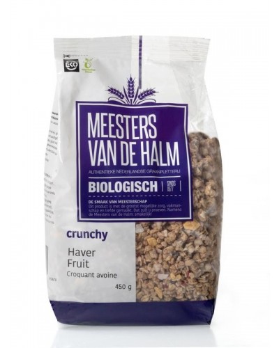 Crunchy granola haver fruit bio
