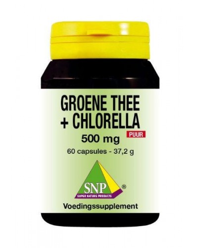Groene thee chlorella 500mg puur