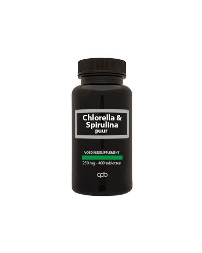 Chlorella & spirulina puur 250mg