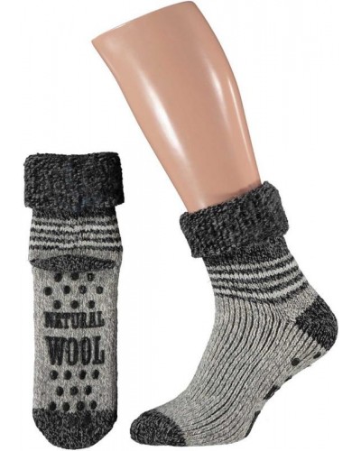 Slofsok grijs motief 39-42