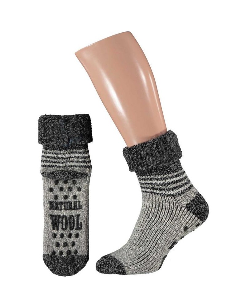 Slofsok grijs motief 43-46
