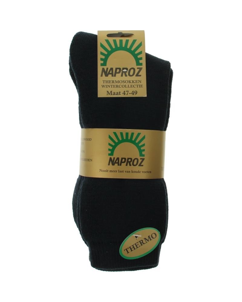 Thermo sokken blauw maat 47-49