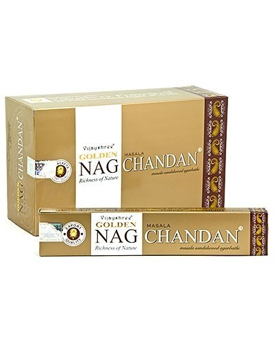 Wierookstokjes golden nag chandan stokjes