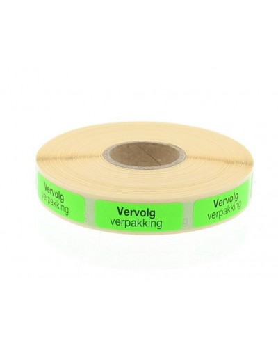 Strooketiket vervolg verpakking 30 x 10mm