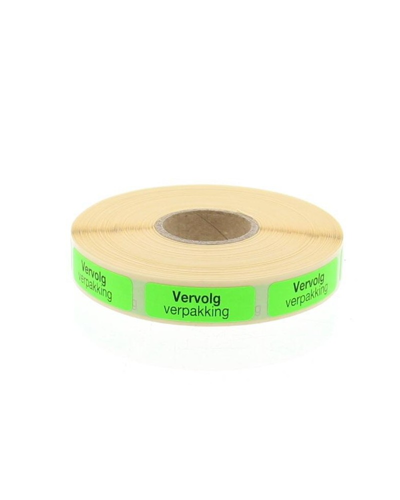 Strooketiket vervolg verpakking 30 x 10mm