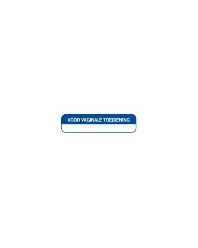 Strooketiket voor vaginale toediening 44x11mm