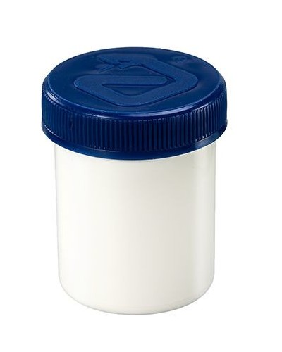Zalfflacon wit/blauw met dop 40ml