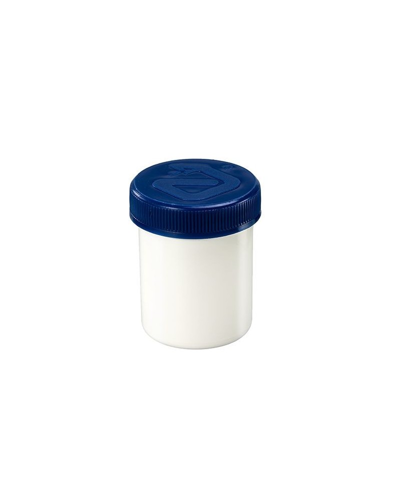 Zalfflacon wit/blauw met dop 40ml