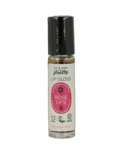 Lip gloss rose lips