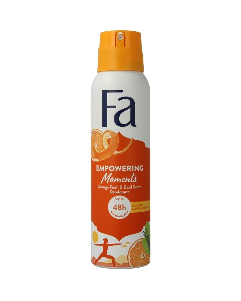 Deodorant spray orange sunrise