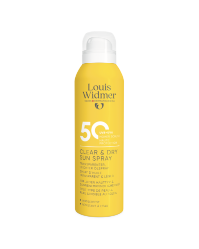 Louis Widmer Clear & Dry Sun Spray 50 Zonder Parfum