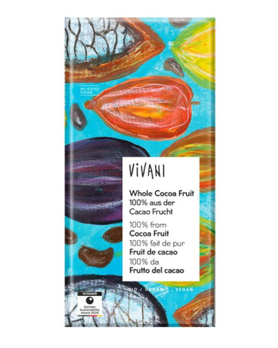 Chocolade puur whole cacao fruit bio