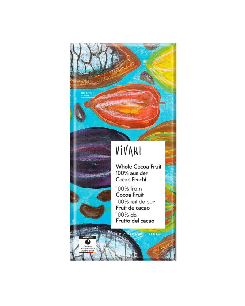 Chocolade puur whole cacao fruit bio