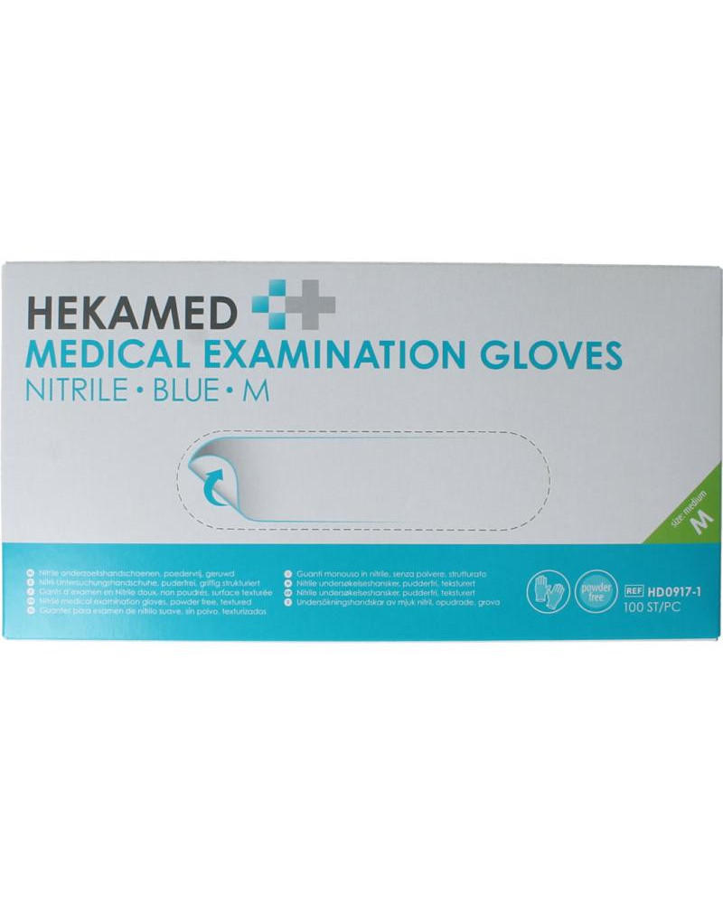 Hekamed handschoenen soft nitrile M
