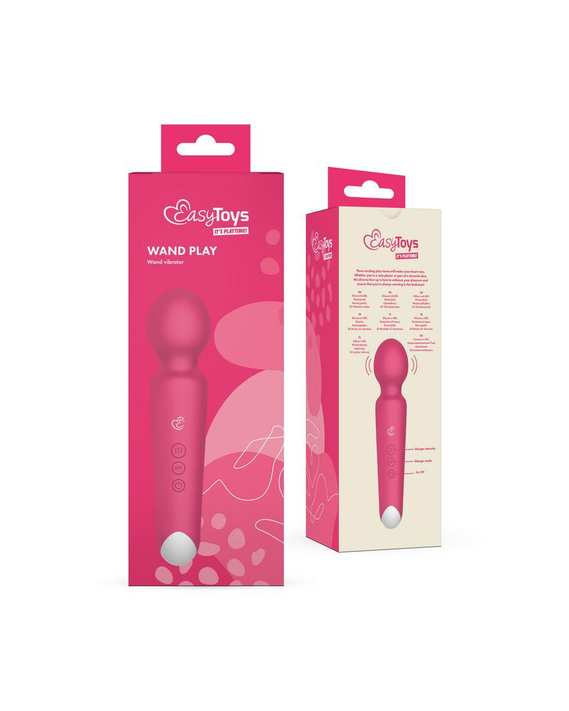 Wand play vibrator