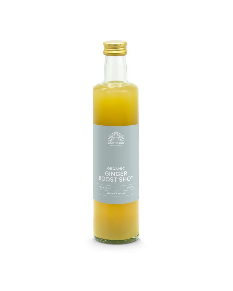 Organic ginger + boost shot bio
