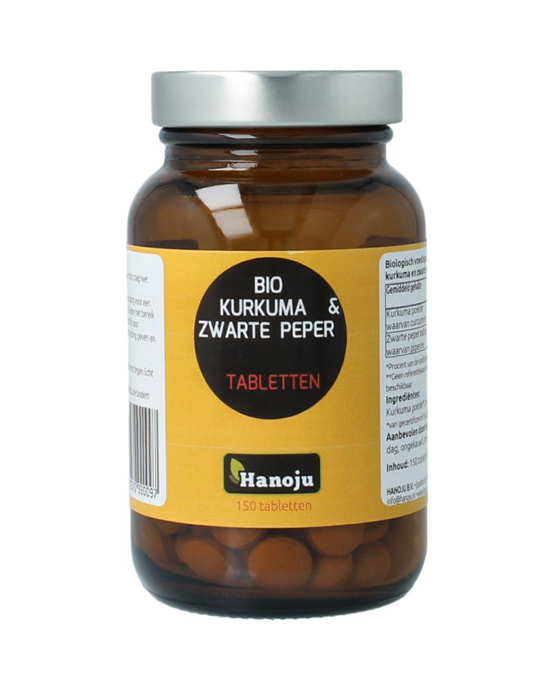Kurkumapoeder + piperine 500mg bio
