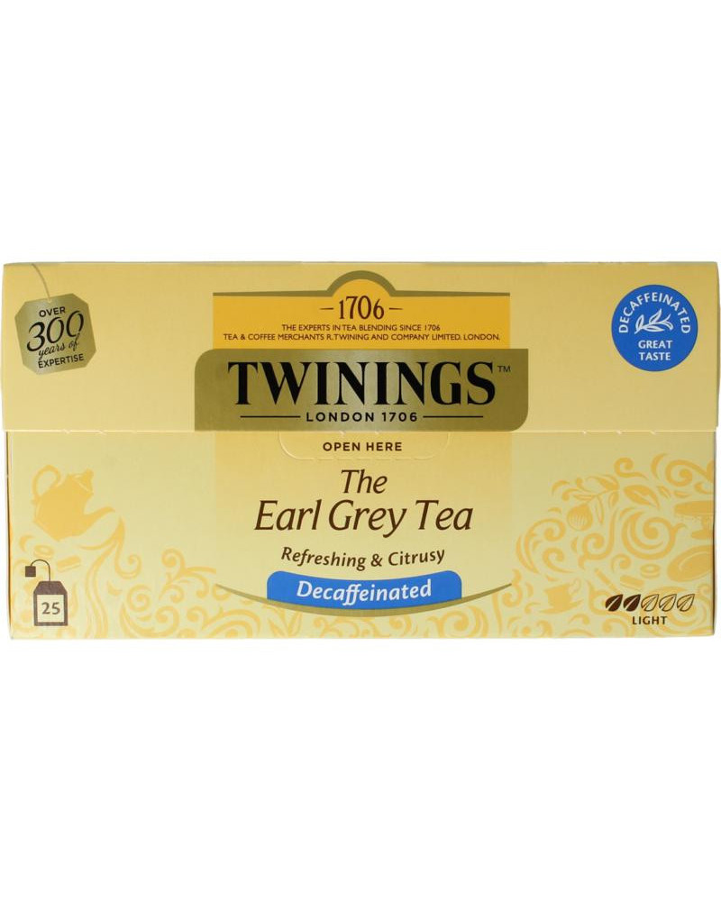Earl grey decaf envelop zwart