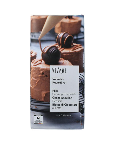 Couverture smeltchocolade melk bio