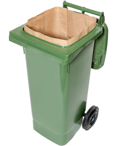 Afvalzak composteerbaar papier 120/140 liter