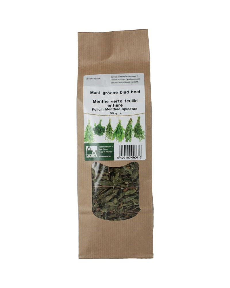 Munt groene blad heel