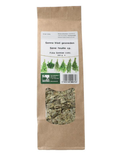 Senna blad gesneden