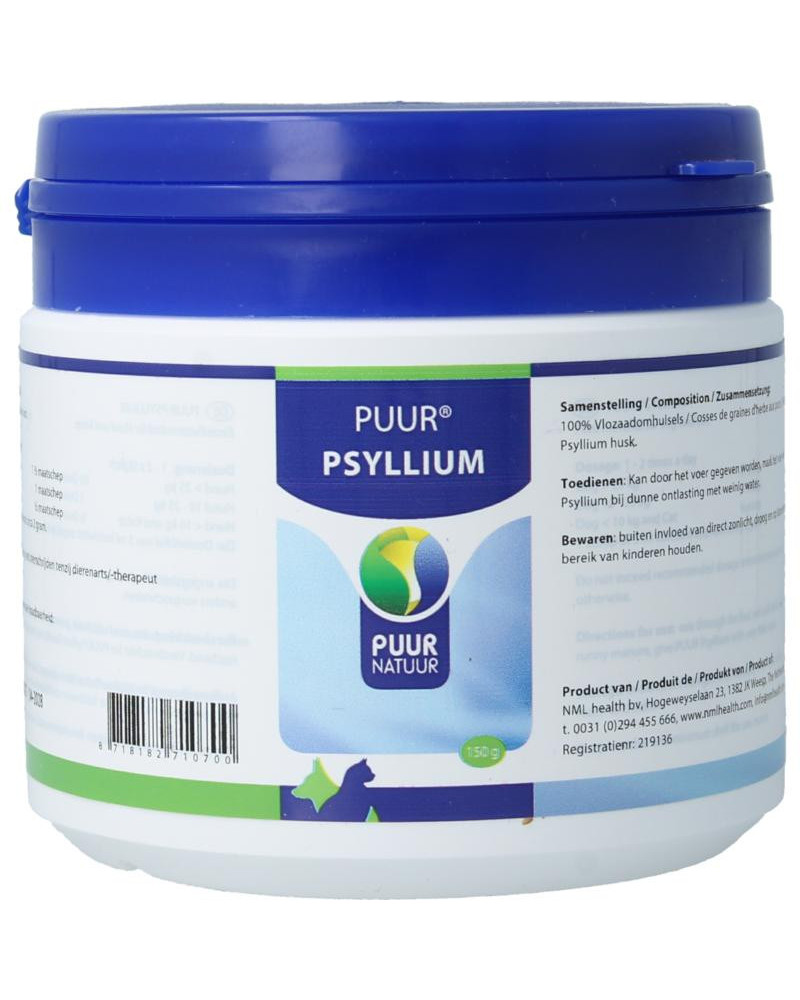 Psyllium hond kat
