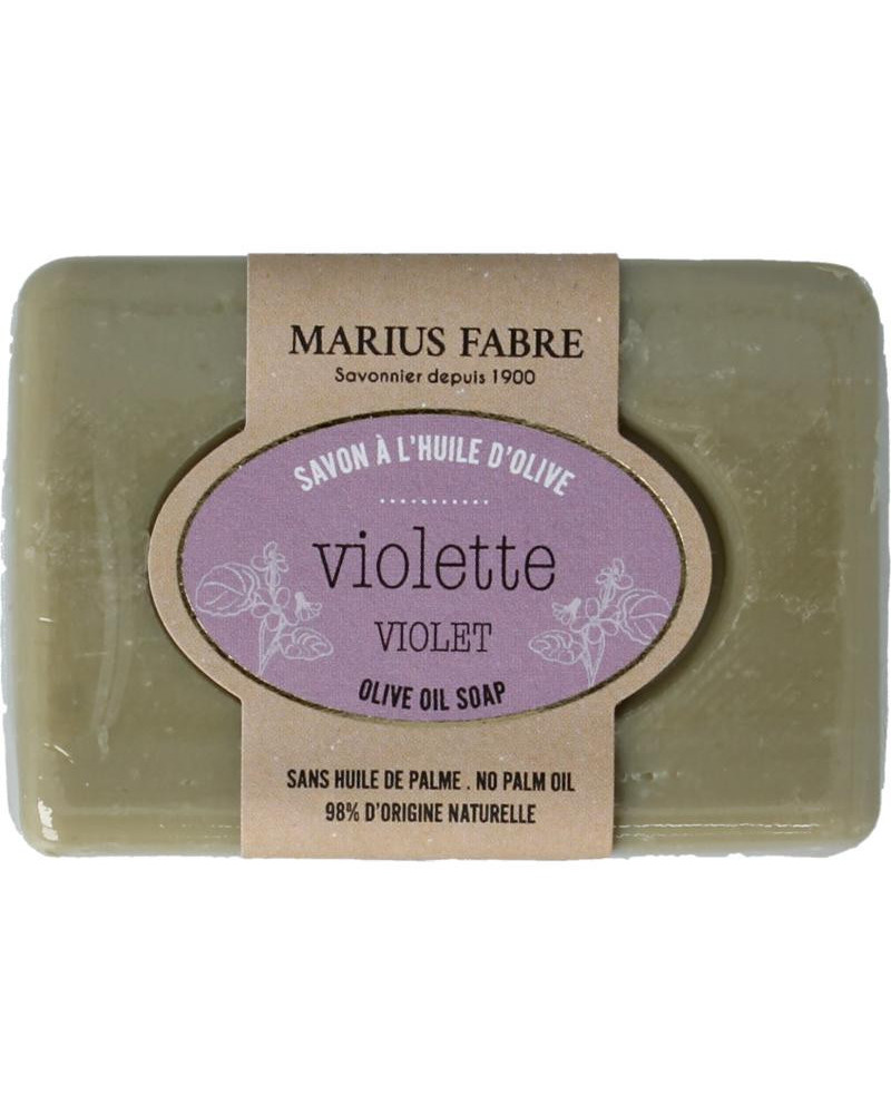 Zeep viooltjes met olijfolie