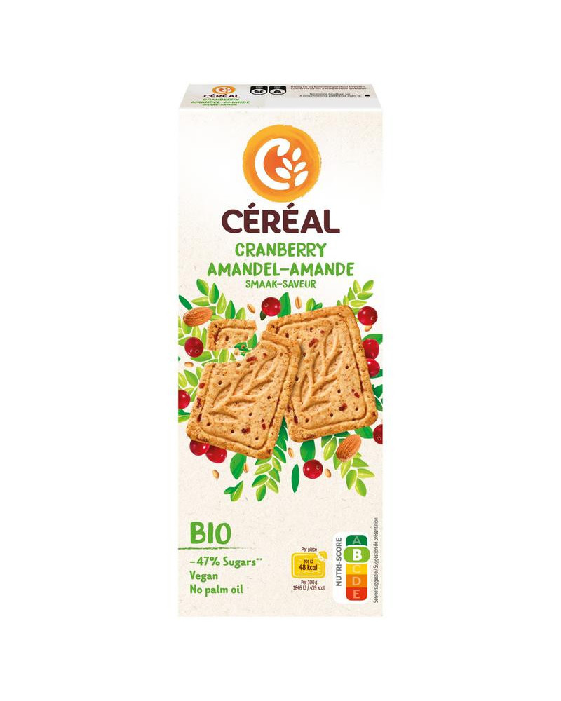 Koekjes cranberry amandel bio