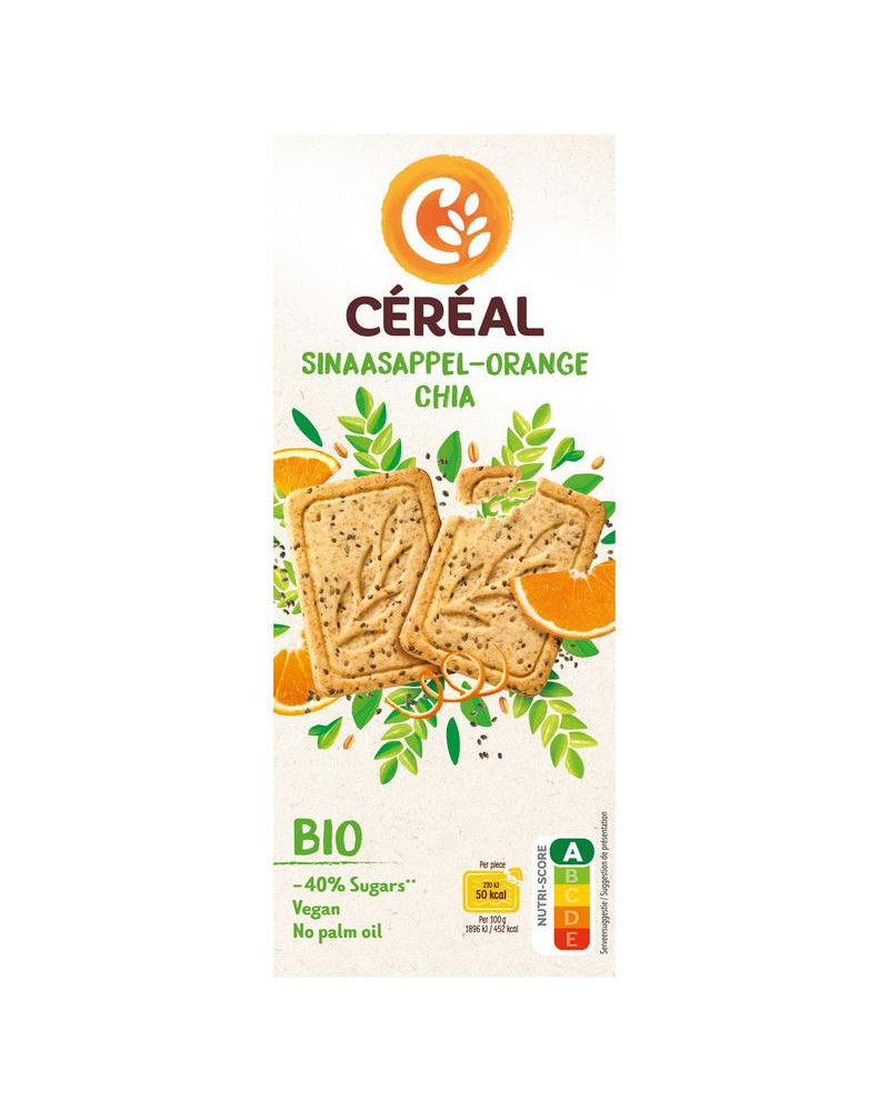 Koekjes sinaasappel chiazaad bio