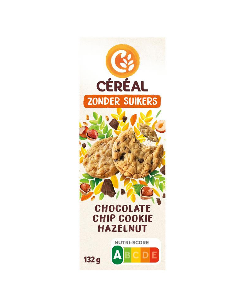Chocolate chip cookies hazelnut zonder suikers