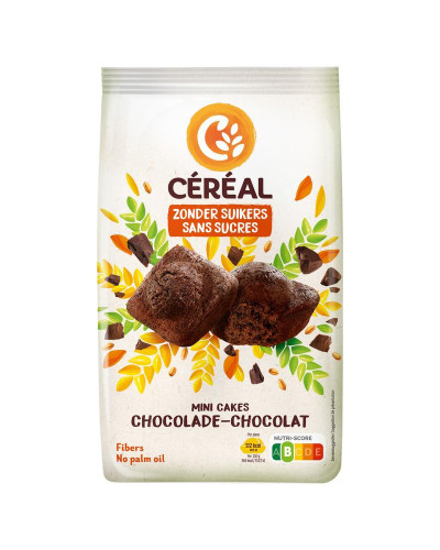 Mini chocoladecakes zonder suikers