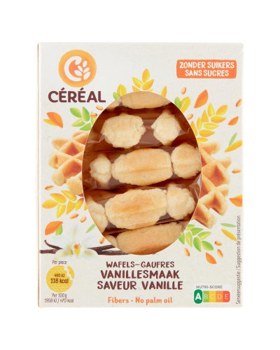 Zachte vanillewafels zonder suikers
