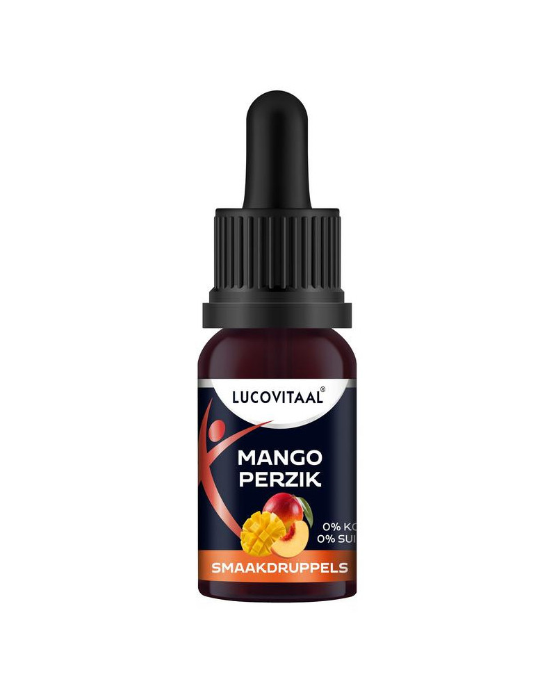 Smaak druppels mango perzik