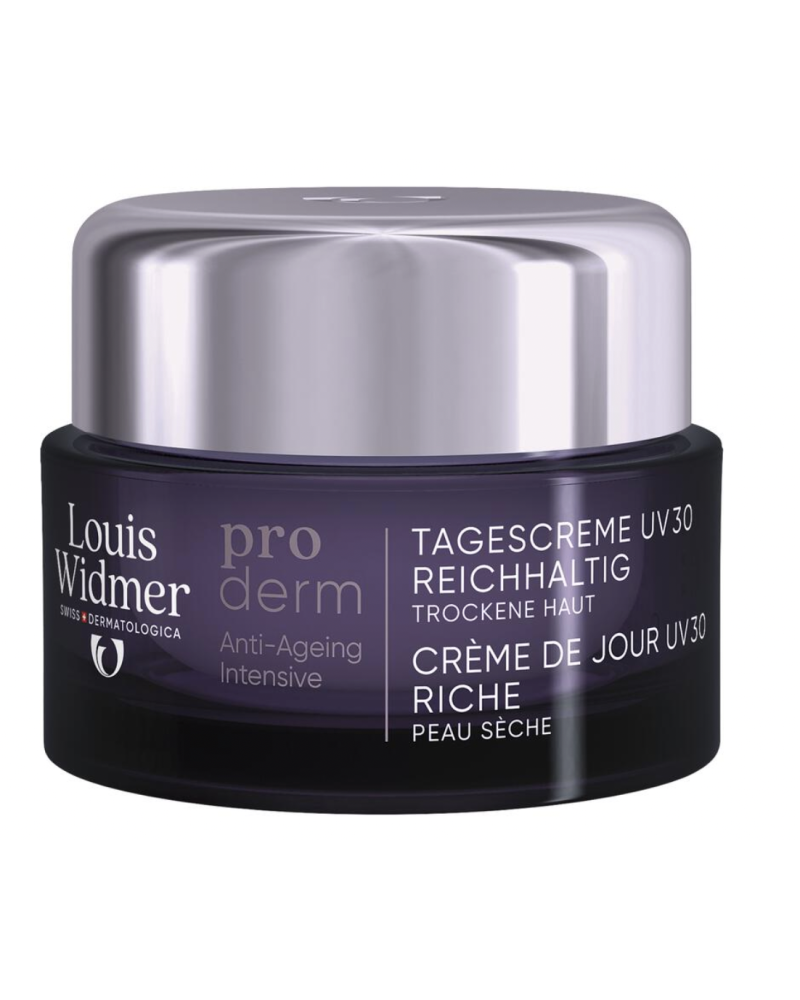 Louis Widmer proderm Dagcrème UV 30 Rijke Textuur Zonder Parfum