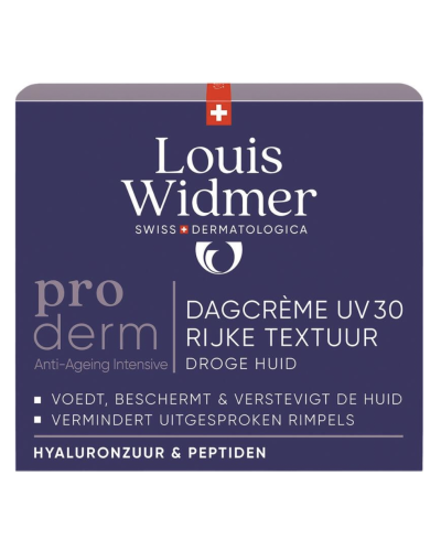 Louis Widmer proderm Dagcrème UV 30 Rijke Textuur Zonder Parfum