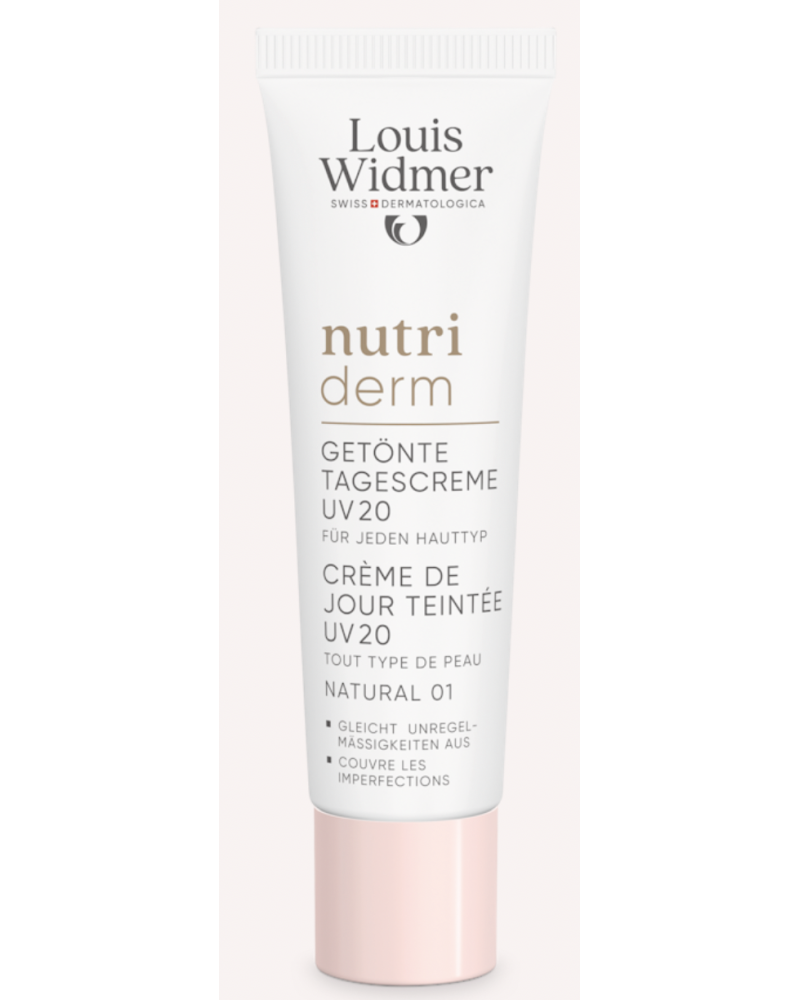 Louis Widmer nutriderm Getinte Dagcrème UV 20 Naturel 01 Zonder Parfum