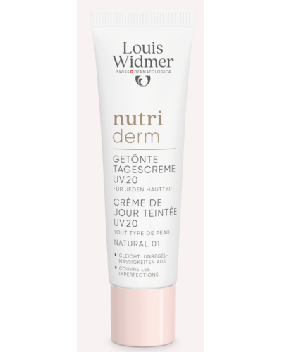 Louis Widmer nutriderm Getinte Dagcrème UV 20 Naturel 01 Licht Geparfumeerd