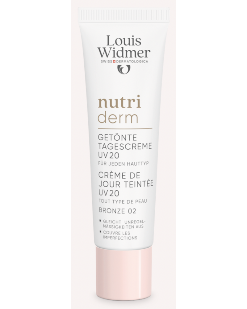 Louis Widmer nutriderm Getinte Dagcrème UV 20 Bronze 02 Licht Geparfumeerd